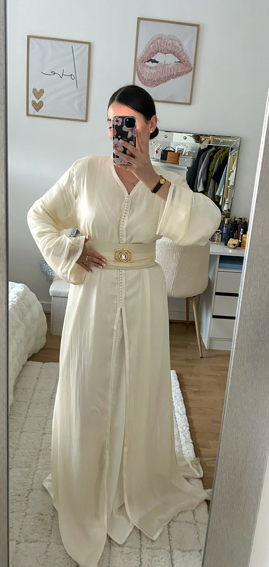 Takchita Organza - Blanc cassé
