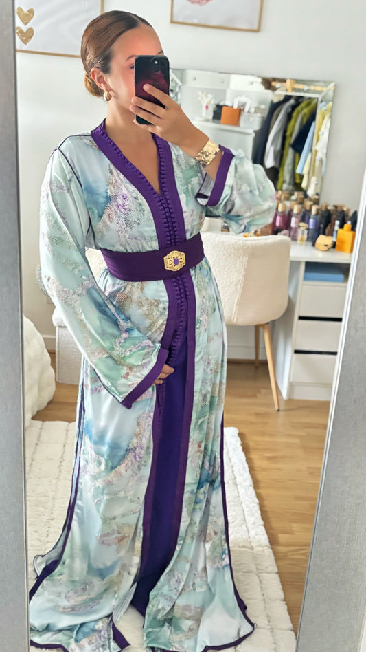 Takchita Pastel Royal – Élégance en touche violette