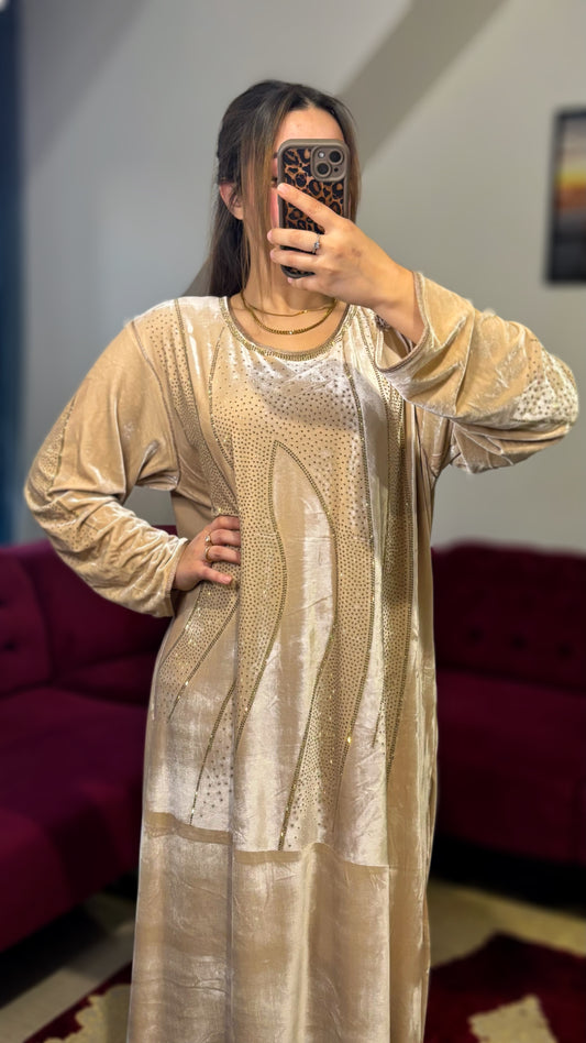 Gandoura Velours de soie